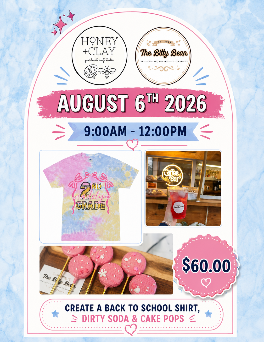Thursday Bitty Bean Art Camp 8/6/2026 @ 9:00AM