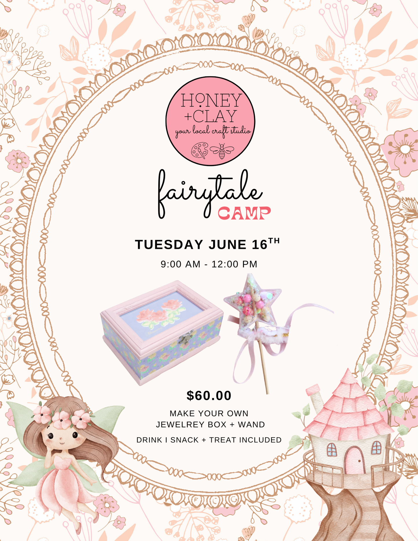 Tuesday Fairytale Art Camp 6/16/2026 @ 9:00AM