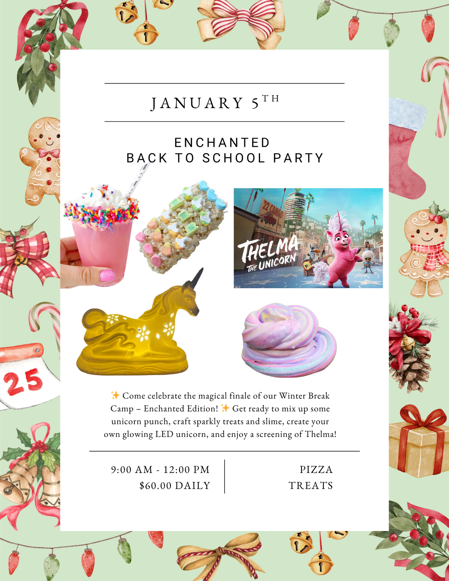 Monday Winter Break Craft Camp 1/5/2025 @ 9:00AM