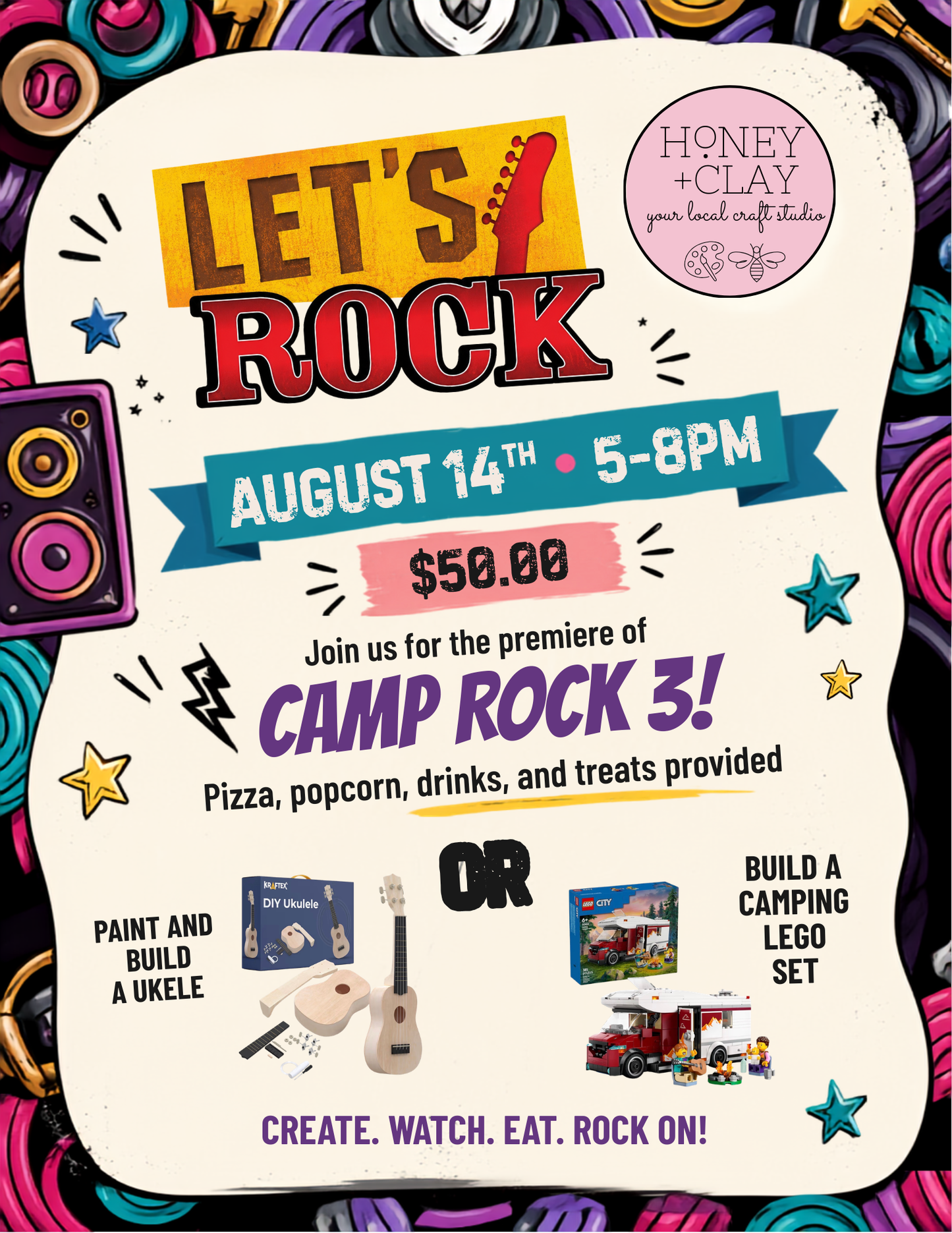 Camp Rock Parent's Night Out 8/14/2026 @ 5:00PM