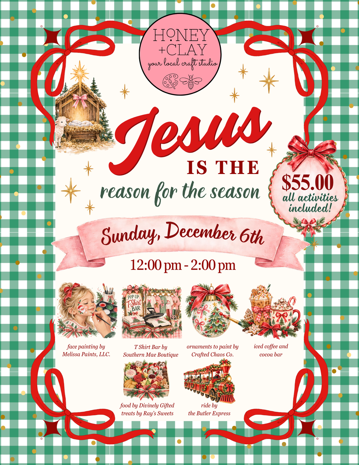 Jesus is the Reason for the Season Event 12/6/2026 @ 12:00PM