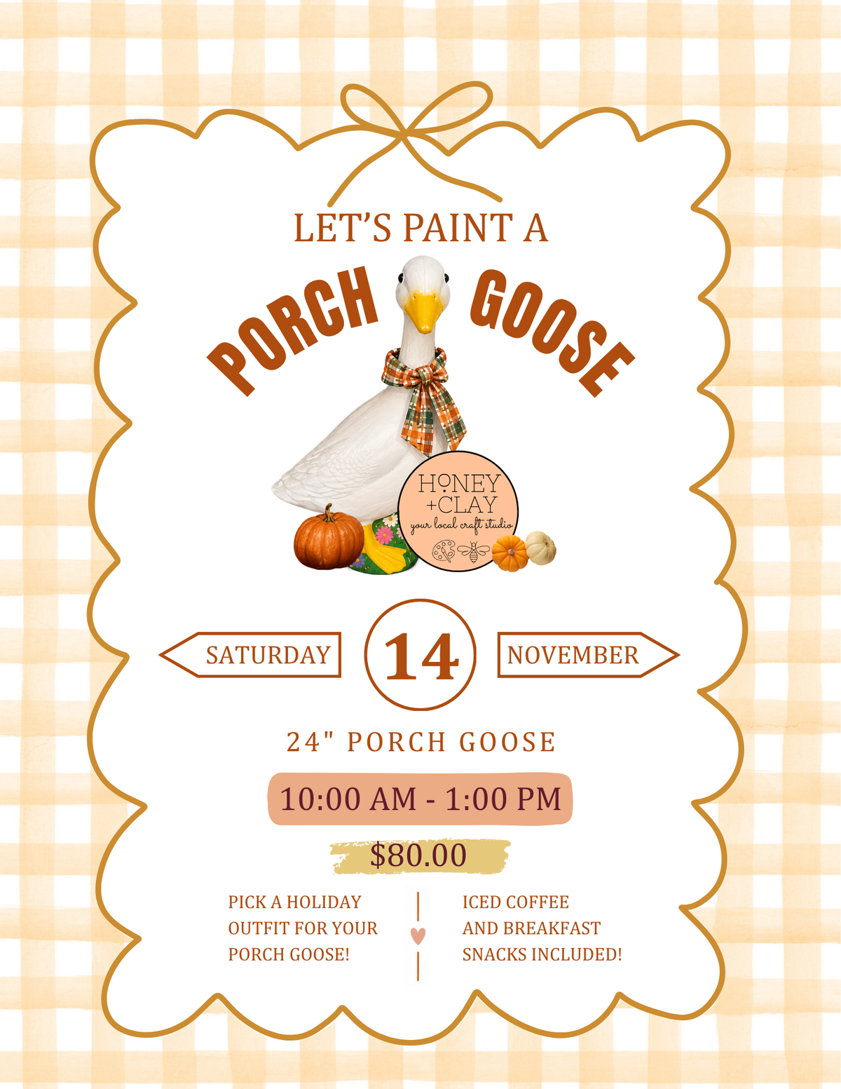 Paint a Porch Goose Class 11/14/2026 @ 10:00AM