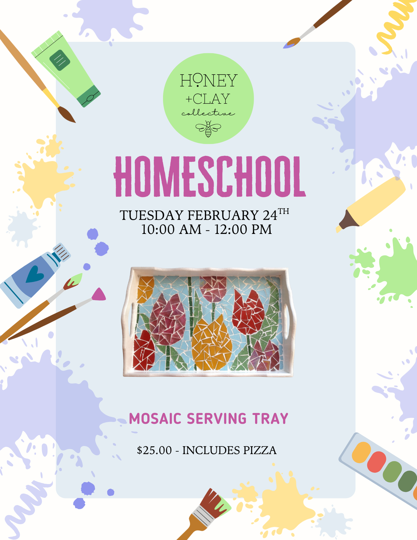 Tuesday February 24th Homeschool Class