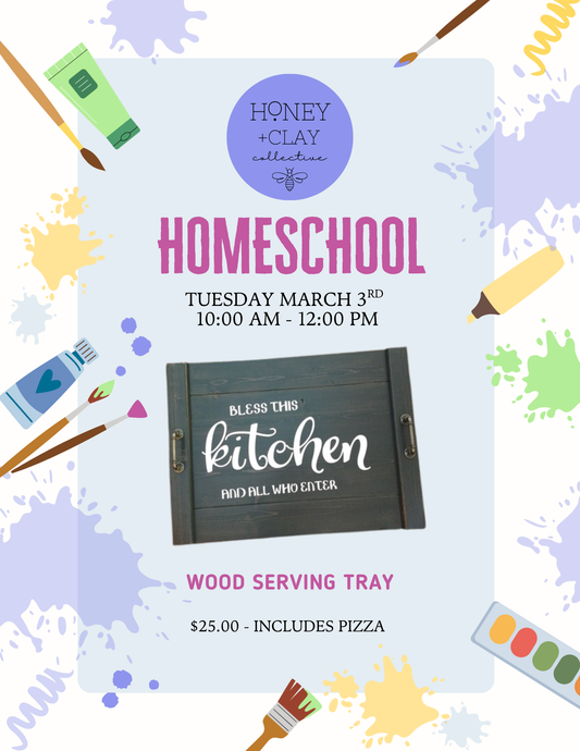 Tuesday March 3rd Homeschool Class