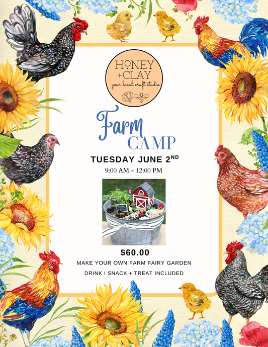 Tuesday Farm Art Camp 6/2/2026 @ 9:00AM