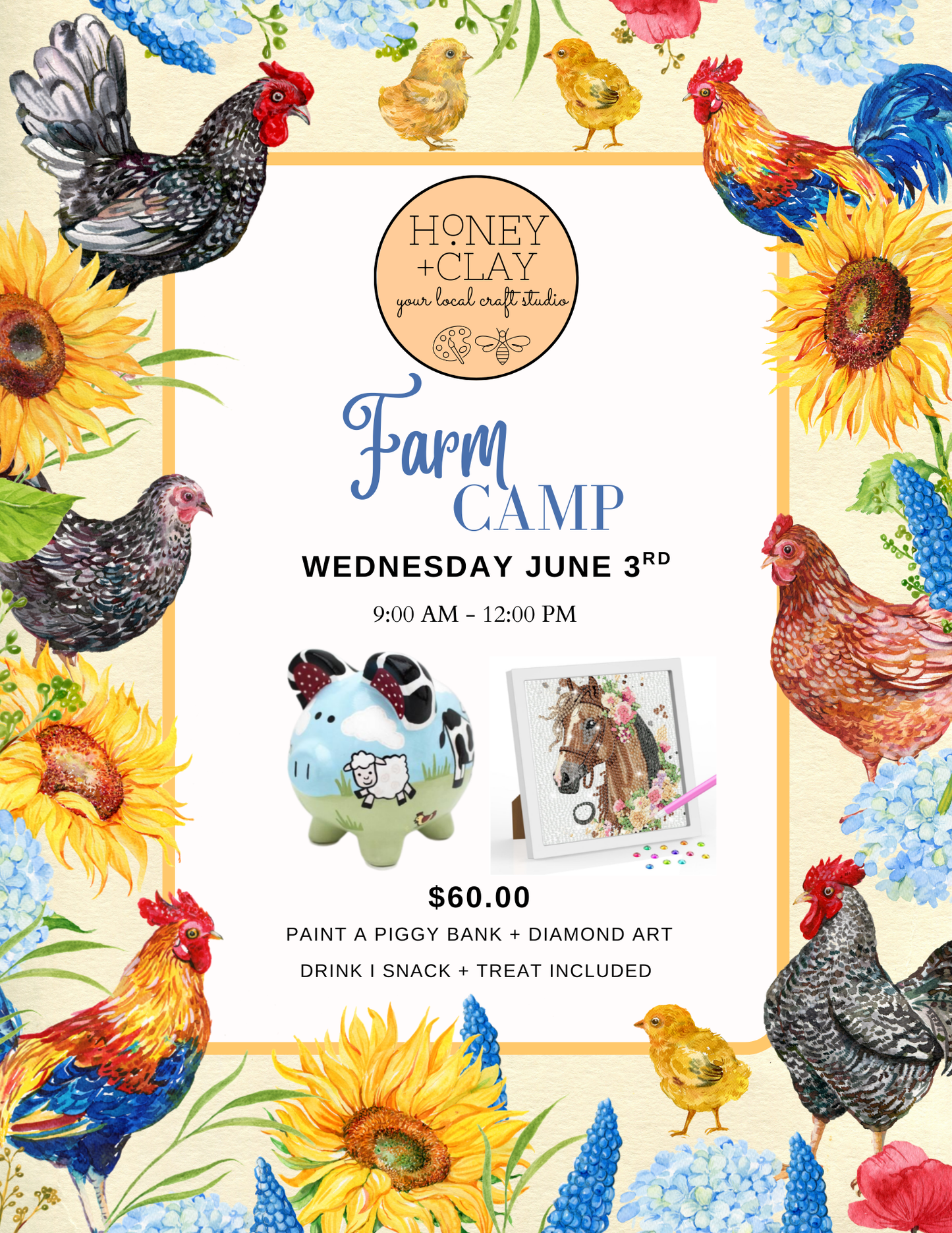 Wednesday Farm Art Camp 6/3/2026 @ 9:00AM