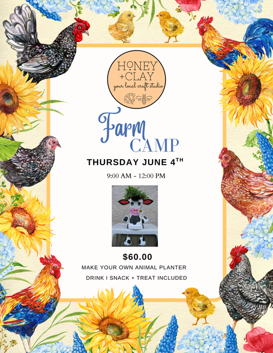 Thursday Farm Art Camp 6/4/2026 @ 9:00AM