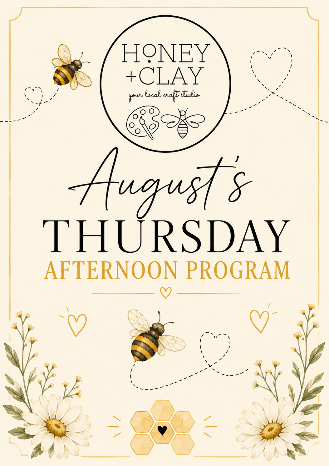 August’s Thursday Afternoon Program