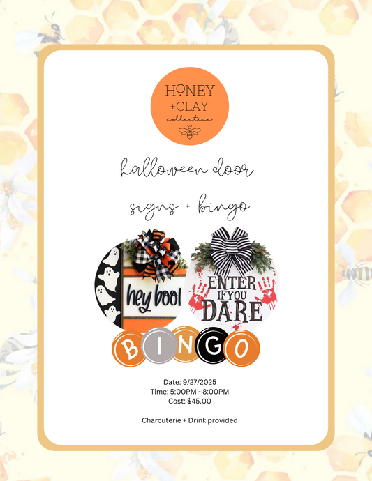 Saturday Halloween Door Hangers + Bingo 9/27/2025 @ 5:00PM