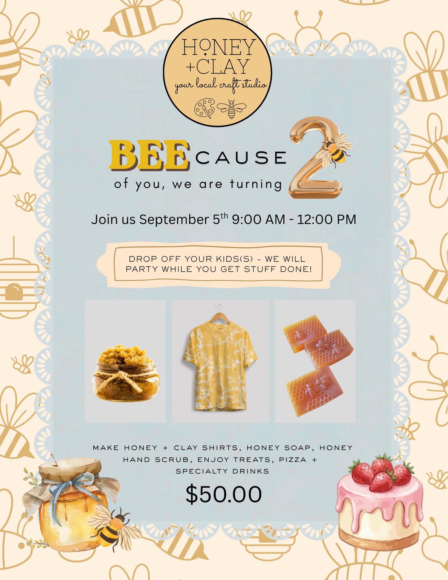 Honey & Clay's 2nd Birthday Party 9/5/2026 @ 9:00AM