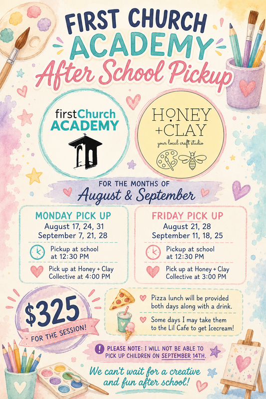 First Church After School Pickup - August & September 2026