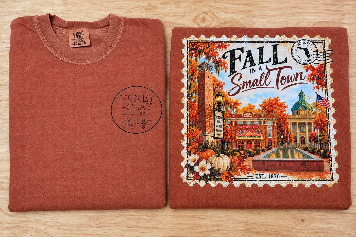 DeLand Fall Comfort Colors Tee