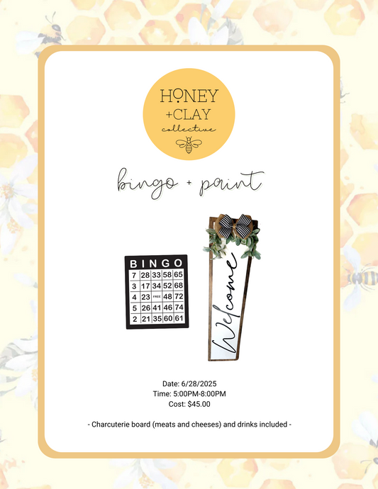 Saturday Bingo + Paint 6/28/2025 @ 5:00PM