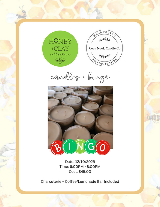 Wednesday Candle Making + Bingo 12/10/2025 @ 6:00PM