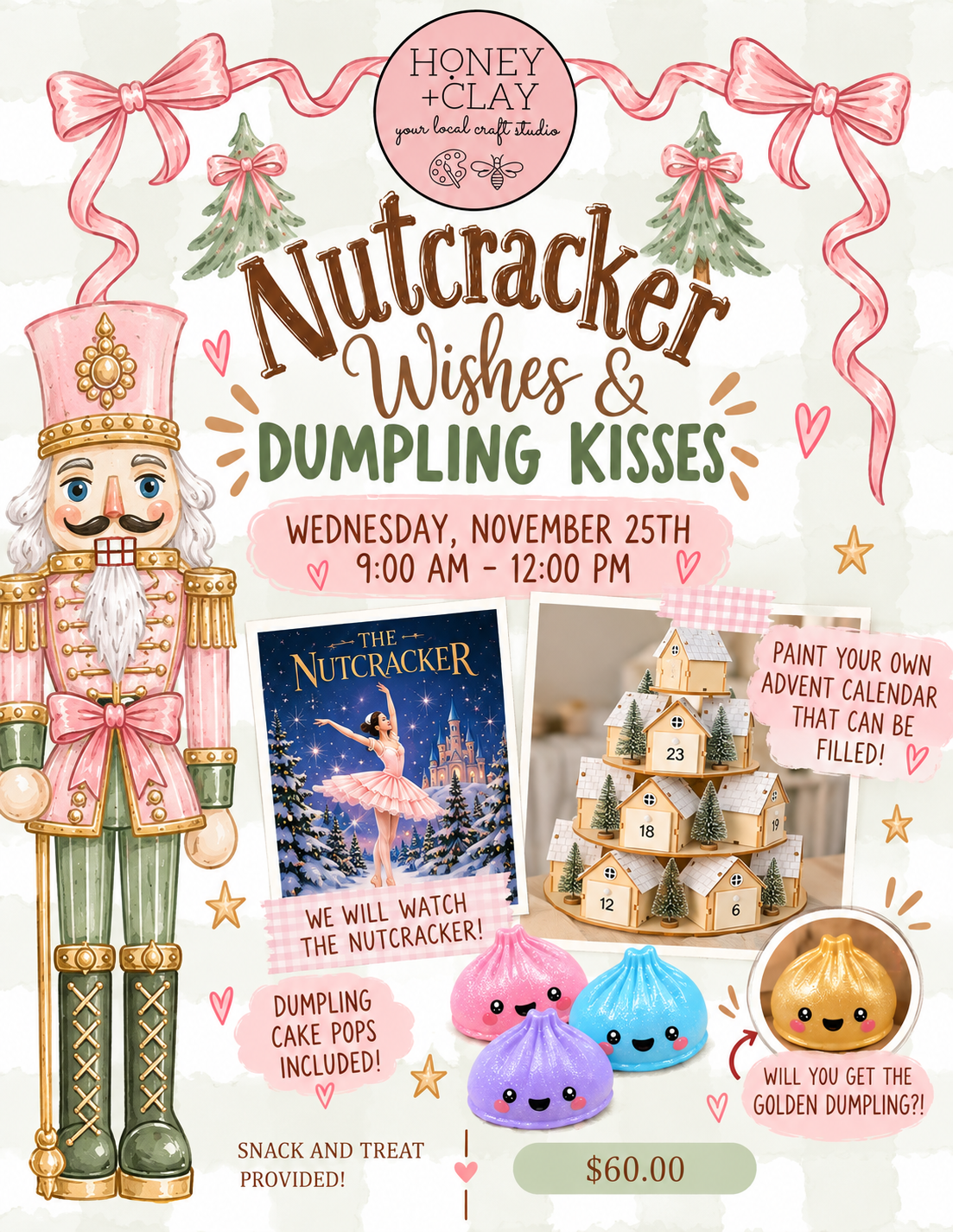 Nutcracker Wishes and Dumpling Kisses 11/25/2026 @ 9:00AM
