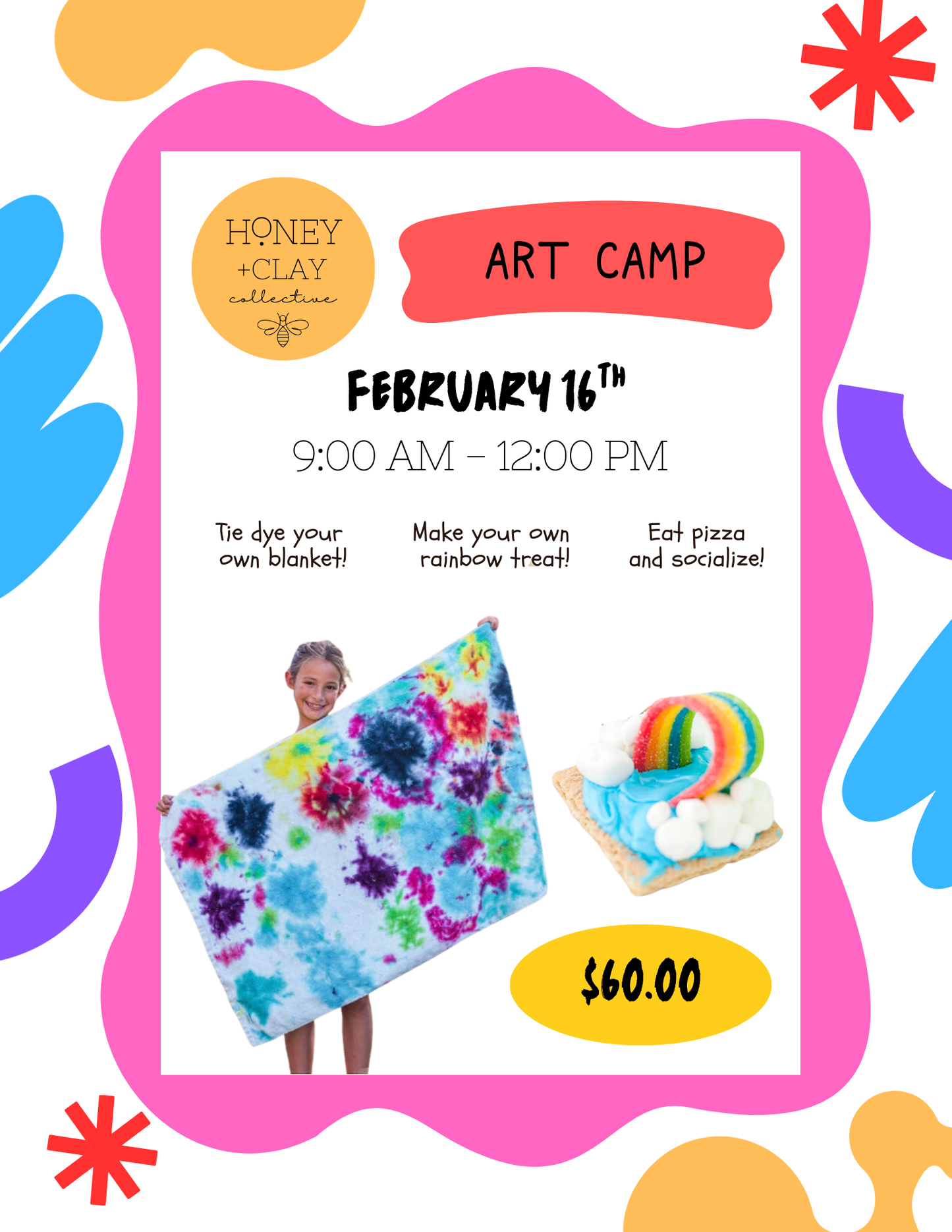 Monday President's Day Art Camp 2/16/2026 @ 9:00AM